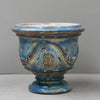 Image of Blue Azure Traditional French Anduze Coupe Planter