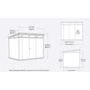 Image of Keter Cortina Garden Shed 9 x7 Dimensions