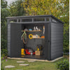 Image of Keter Cortina Garden Shed 9 x7 Full View With Tools