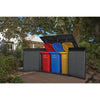 Image of Keter Cortina Mega Shed 2020L With Garbage Bins