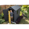 Image of Keter Darwin 4x6 Garden Shed - Grey Top Actual View