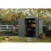 Image of Keter Darwin 6x4 Garden Shed (1.9 x 1.2m) Green With Tools