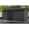 Image of Keter Newton Plus Shed 7.5x17 (2.3 x 5.4m) Full View In The Garden