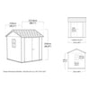 Image of Keter Newton Plus Shed 7.5x7 (2.1m) Dimensions
