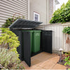 Image of Keter Store It Out Max Shed 1200L Black/Grey With Trash Bins Full View