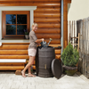 Image of Barrel Water Tank In The Garden