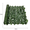 Image of Artificial Peach Leaf Ivy Hedge Screen 3m x 1m Roll Outdoor UV Stabilised Dimensions