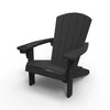 Image of Black Adirondack chair on a white background