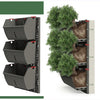 Image of Gro wall slim line vertical garden system with disection view inside plants on a white background