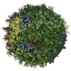 Image of 100cm Outdoor Artificial Lavender Green Wall Disc UV Stabilised