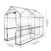 Image of 1.9m x 1.2m Transparent Walk In Green House