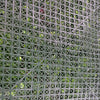 Image of Rear mesh of the 1m x 1m UV Stabilised Tea Tree Tropics Artificial Vertical Garden Panel