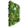 Image of angled side view of the Wild Tropics Artificial Vertical Garden Panel