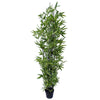 Image of Artificial Black Bamboo Tree With Real Touch Leaves - 160cm