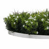 Image of Artificial Green Wall Disc Art 90cm Green Field UV Resistant - White