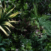 Image of Artificial Lush Forest Panel Close up of yellow grass and purple foliage