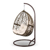 Image of Gardeon Outdoor Hanging Egg Chair Swing - Brown