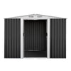 Image of Giantz 2.05 x 2.57m Steel Garden Shed with Roof - Grey
