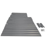 Image of Green Fingers 150cm x 90cm Raised Garden Bed Set of 2 - Grey