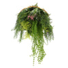 Image of Hanging Gold Disc With Artificial UV Stabilised Foliage 60cm