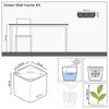 Image of Lechuza PURO CUBE Color Triple Wall Planter Kit