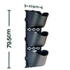 Image of Maze Extra Large Vertical Garden 9 Pot Wall Planter Kit