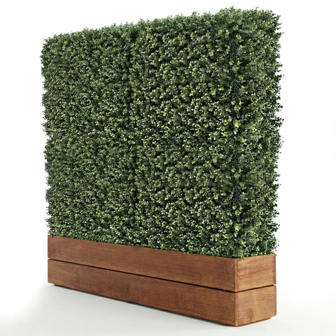 Artificial Natural Buxus Freestanding Hedge 1.5m x 1.5m x 30cm