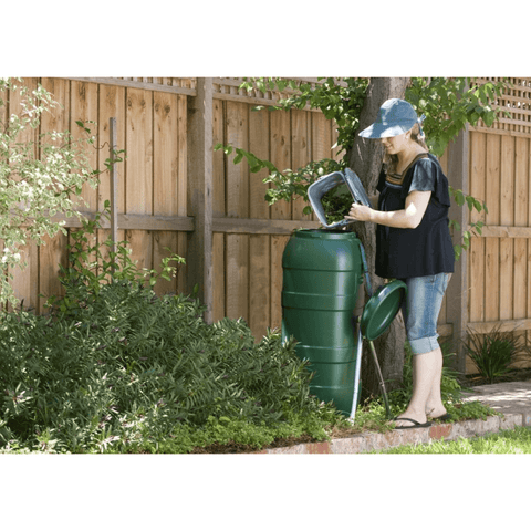 100L Compost Tumbler In The Garden