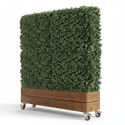 Artificial Natural Buxus Freestanding Hedge 1.5m x 1.5m x 30cm