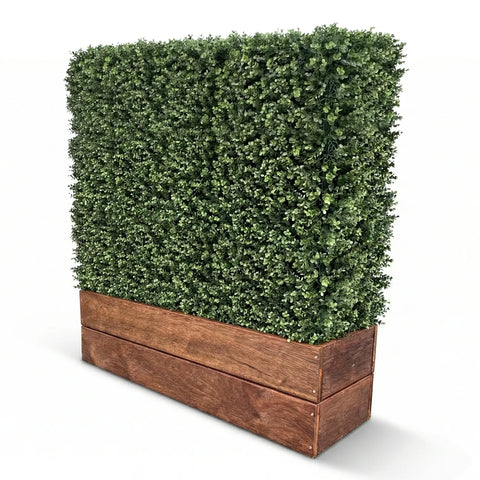 Artificial Natural Buxus Freestanding Hedge 1m x 1m x 30cm