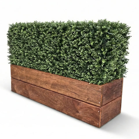 Artificial Natural Buxus Freestanding Hedge 50cm x 1m x 30cm