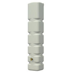 Tall Water Storage Tank Front with Side View