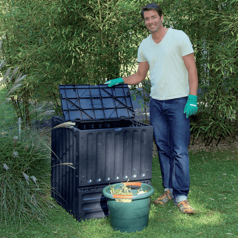 Eco King Composter in garden