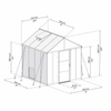 Image of Palram Glory With Dimensions