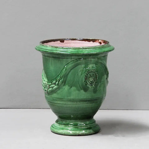 Green Traditional Anduze French Urn Planter