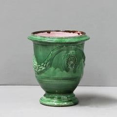 Green Traditional Anduze French Urn Planter