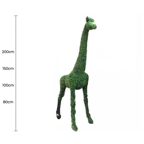 fake topiary animals giraffe sizes