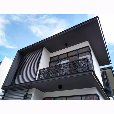 gro wall facade panels installed as balcony balustrade on modern home