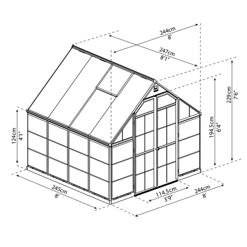 maze 8x8 balance green house dimensions