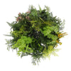 Image of Roof Hanging Disc With Artificial Plants Black Frame 60cm hanging faux pearls draping faux plants