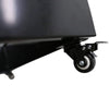 Image of Metal Hedge Planter With Wheels And Side View