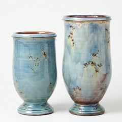 Blue Azure Traditional French Anduze Olive Jar