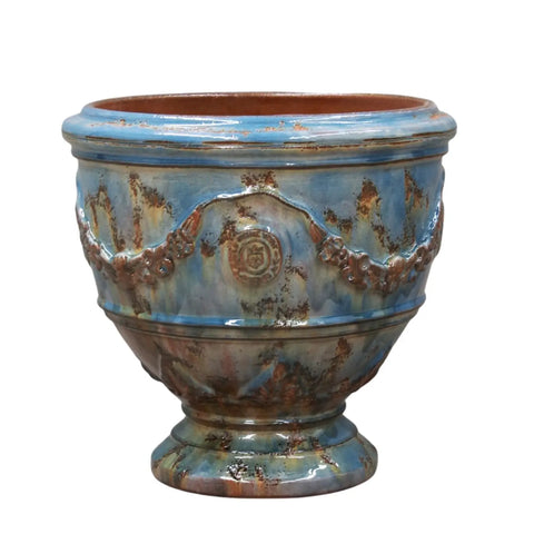 Blue Azure Traditional French Anduze Coupe Planter