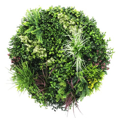 80cm Colour Fresh Artificial Green Wall Disc UV Stabilised - Black