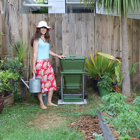 Hungry Bin Worm Composter In The Garden