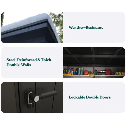 Keter Artisan 9 x 7 Garden Shed Features With Examples