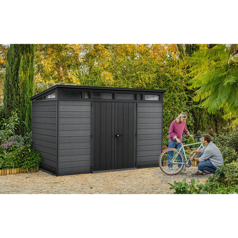 Keter Cortina Garden Shed 11 x7 Actual View In The Garden