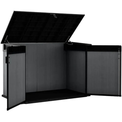 Keter Cortina Mega Shed 2020L Inside View With Doors Open
