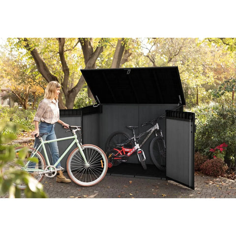 Keter Cortina Mega Shed 2020L As A Bicycle Storage