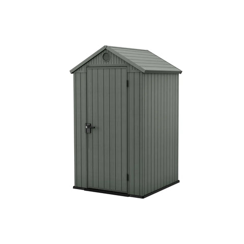 Keter Darwin 4x4 Garden Shed (1.3 x 1.2m) Wood Green
